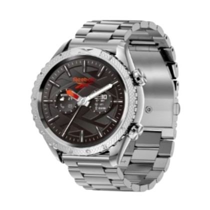 Reebok RV-ULT-U0-A1S1-BB Silver Stainless Steel Strap Men Smartwatch 